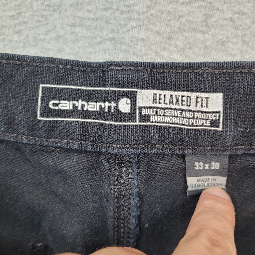Carhartt BN3334-M Double Knee Utility Pant Mens 33x30 Rugged Flex Black Duck - Picture 4 of 8